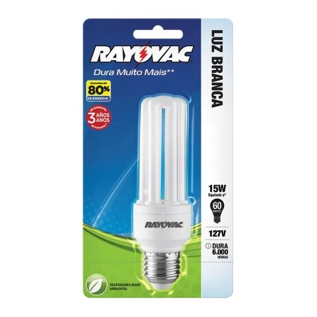 Lampada rayovac flour.15w bca