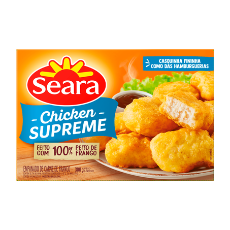 EMPANADO CHICKEN SUPREME SEARA 100% FRANGO 300G 360-1