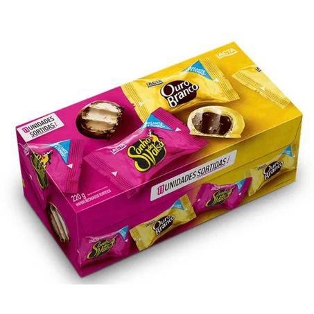 Wafers Recheados Sortidos Lacta Te Adoro Caixa 220gr