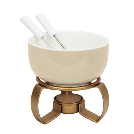 Aparelho fondue lyor 5pc aspen bege 350ml r5879