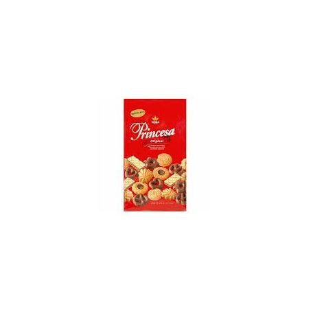 Biscoito importado vieira princesa sortidos com chocolate ao leite 200g
