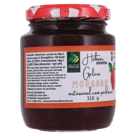 Geleia hubner morango 310g 360-33