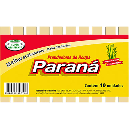 Prendedor para Roupa Paraná Bambu