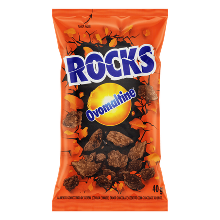 Flocos De Cereais Rocks Ovomaltine Pacote 40g 
 