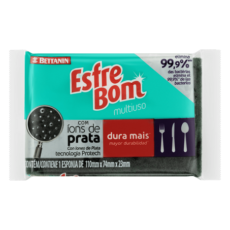 Esponja multiuso esfrebom bettanin 1 unidade