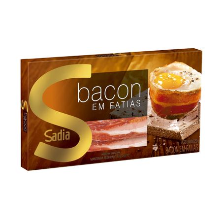 Bacon sadia suíno fatiado 250g