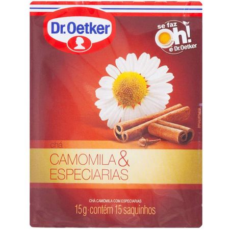 CHÁ DR.OETKER CAMOMILA E ESPECIARIAS C/10 10G