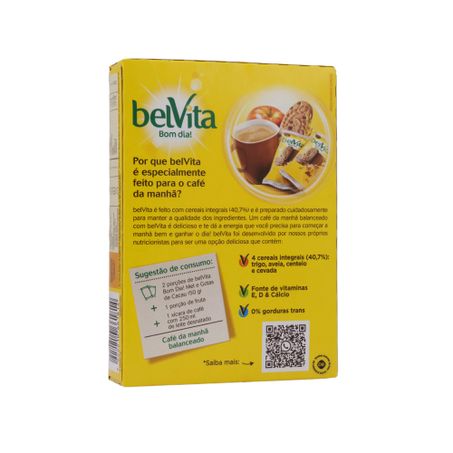 Biscoito Integral Belvita Mel/Cacau 75g 360-27