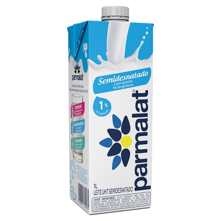 Leite Parmalat UHT 1 Litro - Semidesnatado (Exceto Zero Lactose)