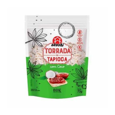 Torrada de tapioca com coco okoshi 75g