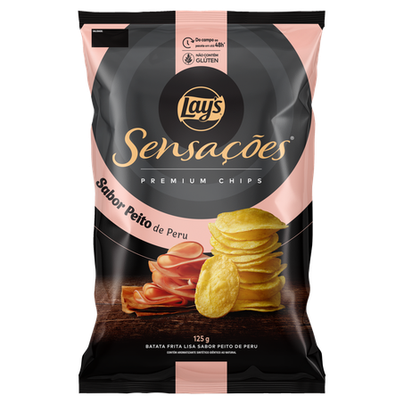 Salgadinho Lays Batata Sensações Peito De Peru Pacote 125g 
 