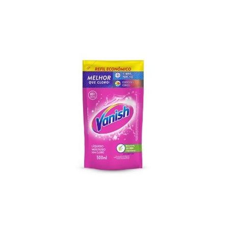 TIRA MANCHA LIQUIDO VANISH SEM CLORO ROUPAS COLORIDAS REFIL 500ML