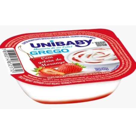 Iogurte grego unibaby morango 90g