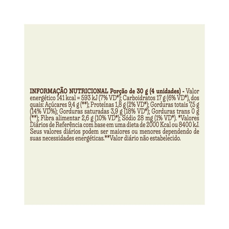 Choco Biscoito MÃE TERRA Castanhas Brasileiras 80 g 360-6
