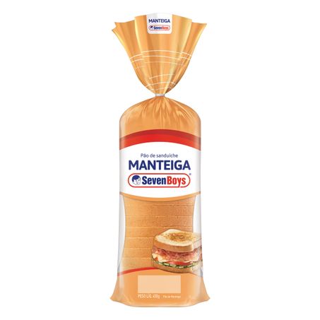 PÃO DE SANDUÍCHE MANTEIGA SEVEN BOYS