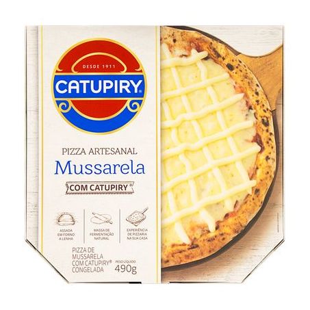 Pizza mussarela com catupiry catupiry 490g