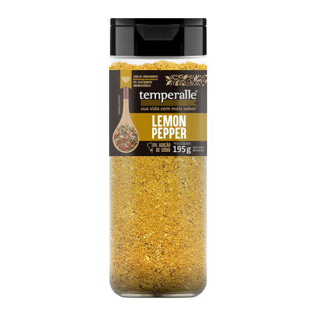 Tempero temperalle lemon pepper pt 195g