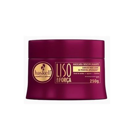 MÁSCARA CAPILAR HASKELL LISO COM FORÇA 250G
