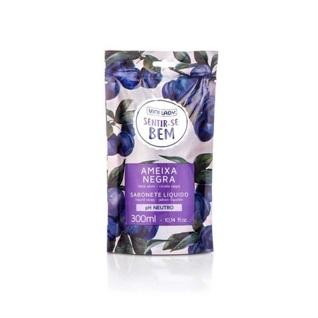 Sabonete liquido ameixa negra vini lady sentir-se bem refil 300ml