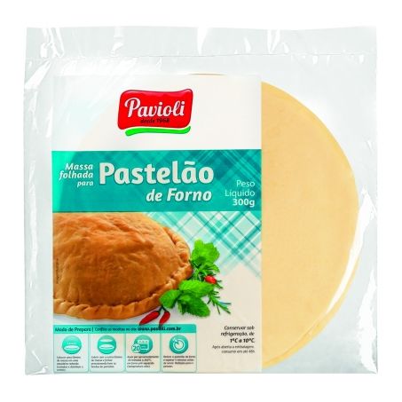MASSA PASTELAO FORNO PAVIOLI 300GR 075