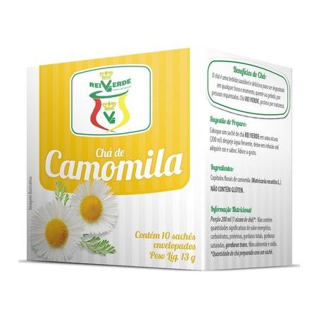 Cha rei verde camomila 10sc