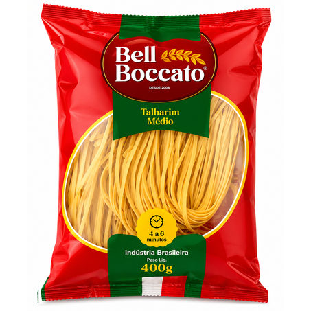 MASSA CASEIRA COM OVOS BELL BOCCATO MÉDIO 400G