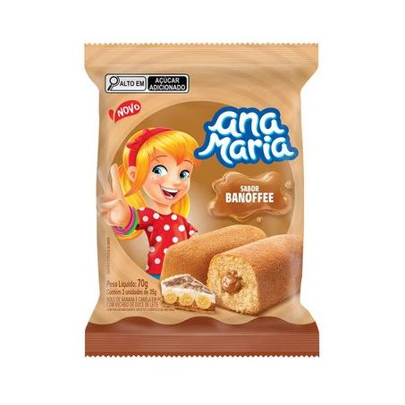 BOLO ANA MARIA NOVO LOOK BANANA/HOCOLATE 35G