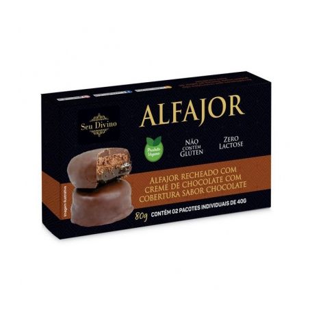 ALFAJOR DE CHOCOLATE 80G SEU DIVINO