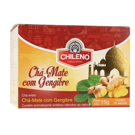 Cha chileno mate c/gengibre 15g 360-17