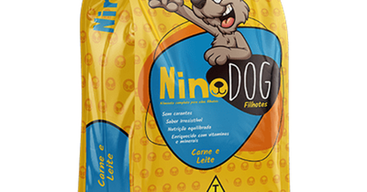 Ração Nino Dog Filhote Carne E Leite 1kg