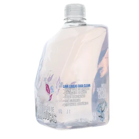 LAVA LOUÇAS LIQUÍDO CASA CLEAN NOVA GERAÇÃO NEUTRO C/GLICERINA REFIL 1L 360-6