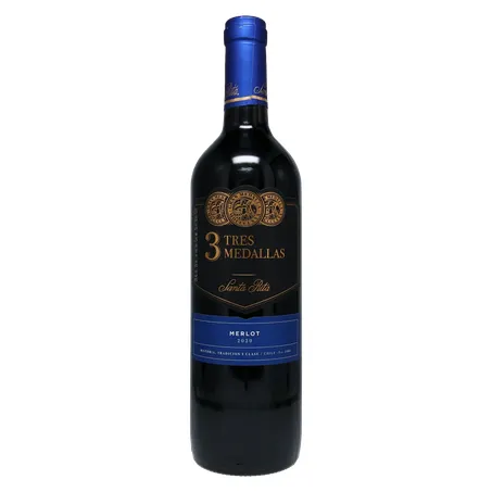 Vinho Chileno Três Medallas Merlot 750ml 360-0