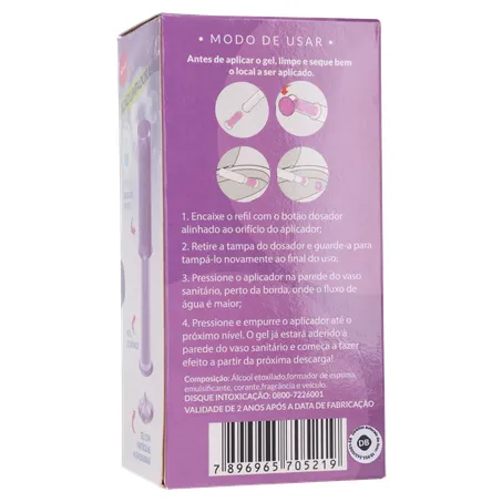 Gel adesivo sanitário sani all lavanda refil 37g 360-16