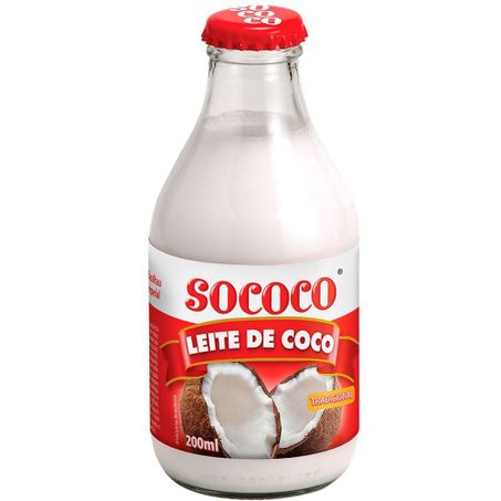 Leite de coco sococo vidro 200ml