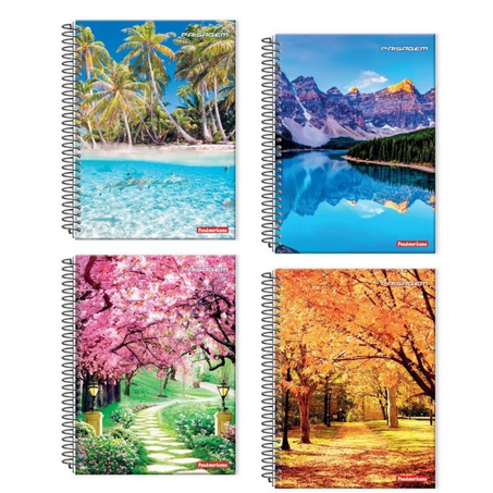 Caderno panamericana grande capa dura 96 folhas only