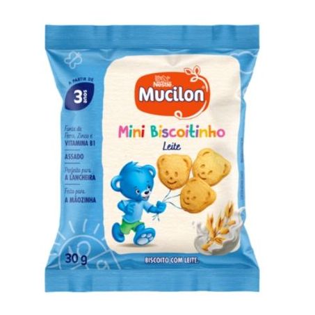 Minibiscoitinho Leite Mucilon Pacote 30g