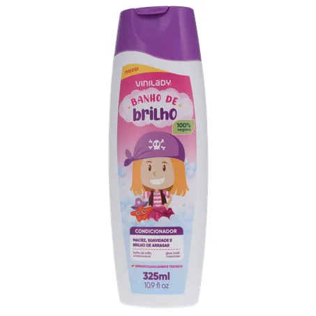 Condicionador vini lady kids banho de brilho 325ml 360-1