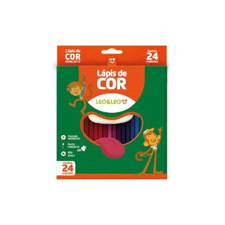 LAPIS DE COR 24 COR LEO & LEO         