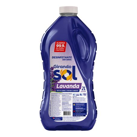 Desinfetante Uso Geral Lavanda Girando Sol Frasco 2l 