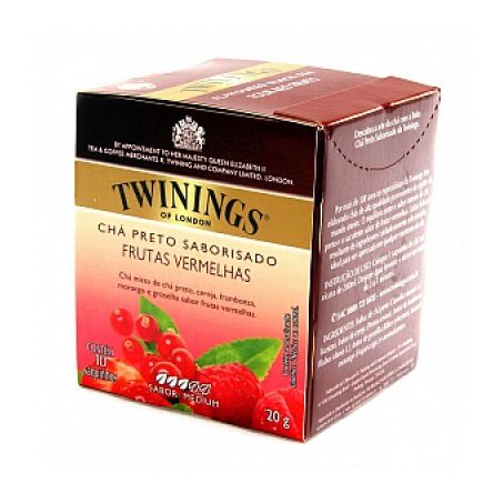 CHA TWININGS PRETO FRUTAS VERMELHAS 20G