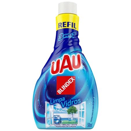 Limpador limpa vidros uau refil 500ml
