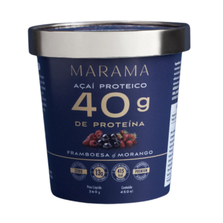 ACAI PROTEICO FRAMBOESA/MORANGO MARAMA 450ML