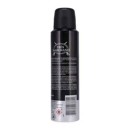 Desodorante black tres marchand aerossol 150ml 360-20