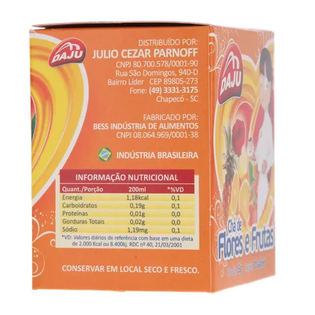 Cha daju flores e frutas 10sc 360-29