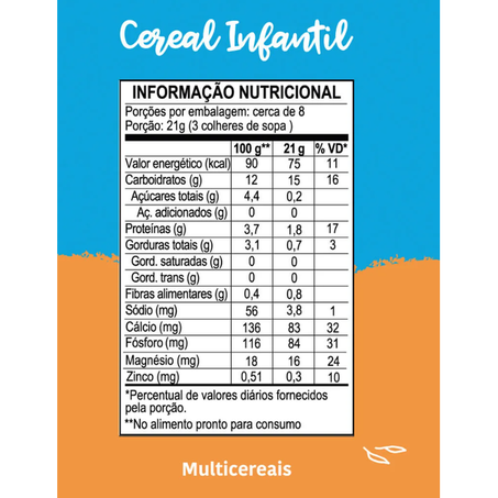 Cereal Infantil Multicereais Papapa 170g 360-2