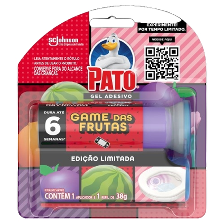 Aparelho Sanitário Pato Gel Game Das Frutas El 6 Refil