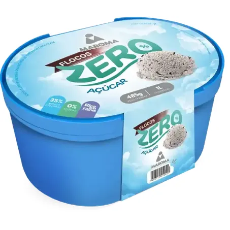 Sorvete Maroma Zero Açúcar Sabor Flocositro 1LT