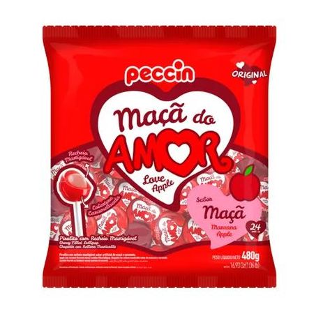 Pirulito Maçã Do Amor 480G