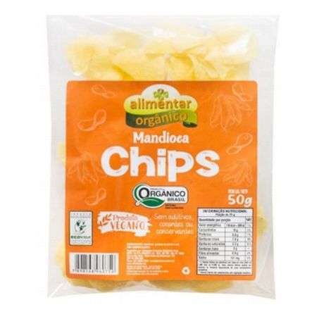 CHIPS ALIMENTAR ORGÂNICO 50G MANDIOCA