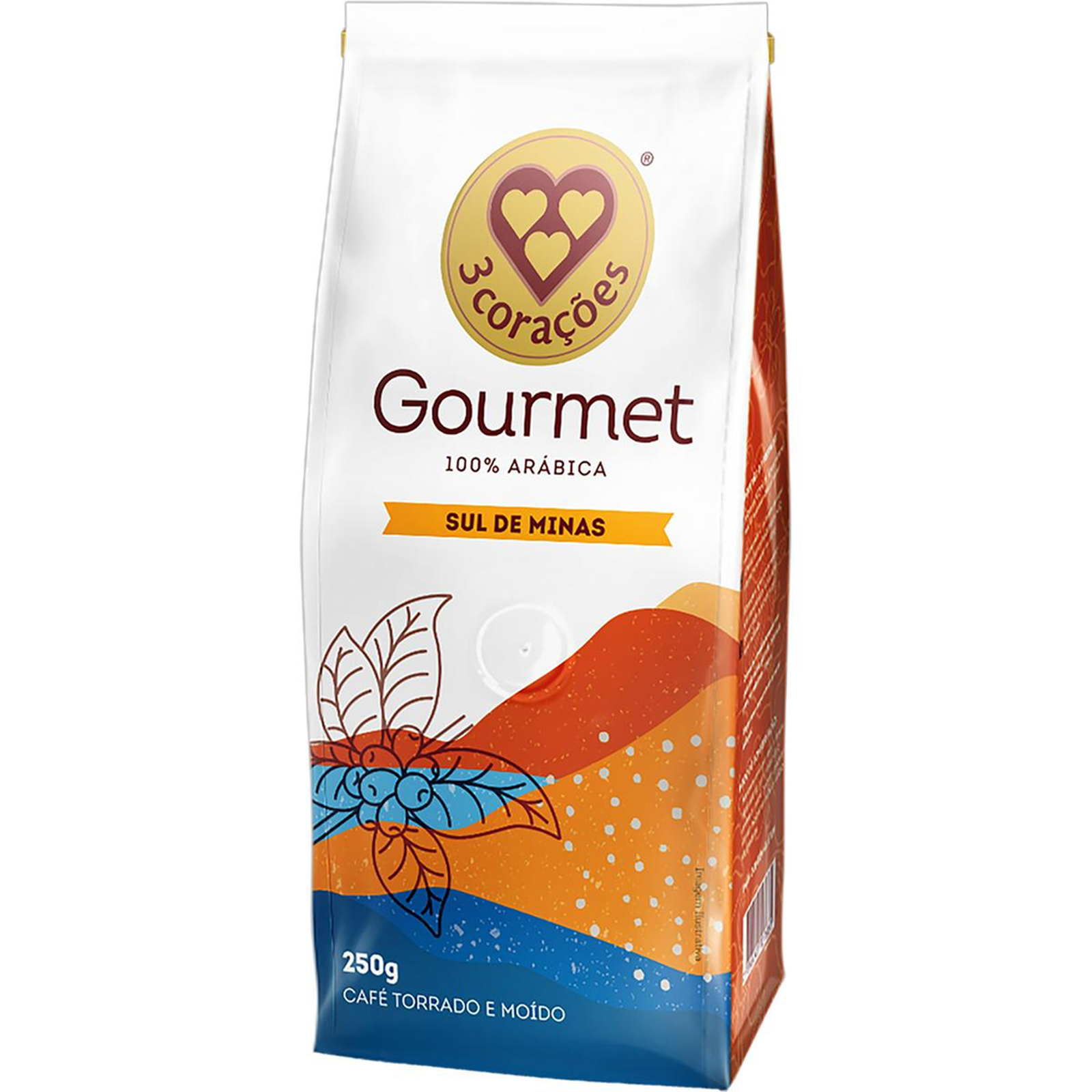 Café Gourmet 3 Corações 250g - Regiões - Sul de Minas